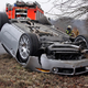 Illustration for article titled This Is What A BMW Z8 Looks Like Badly Damaged And Upside Down